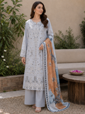 Light ice blue -luxury embroidered (3PC)
