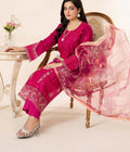 Pink elegance embroidered lawn dress