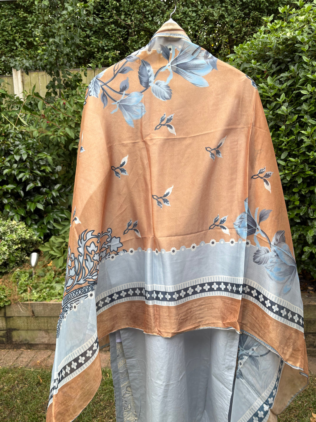 Light ice blue -luxury embroidered (3PC)