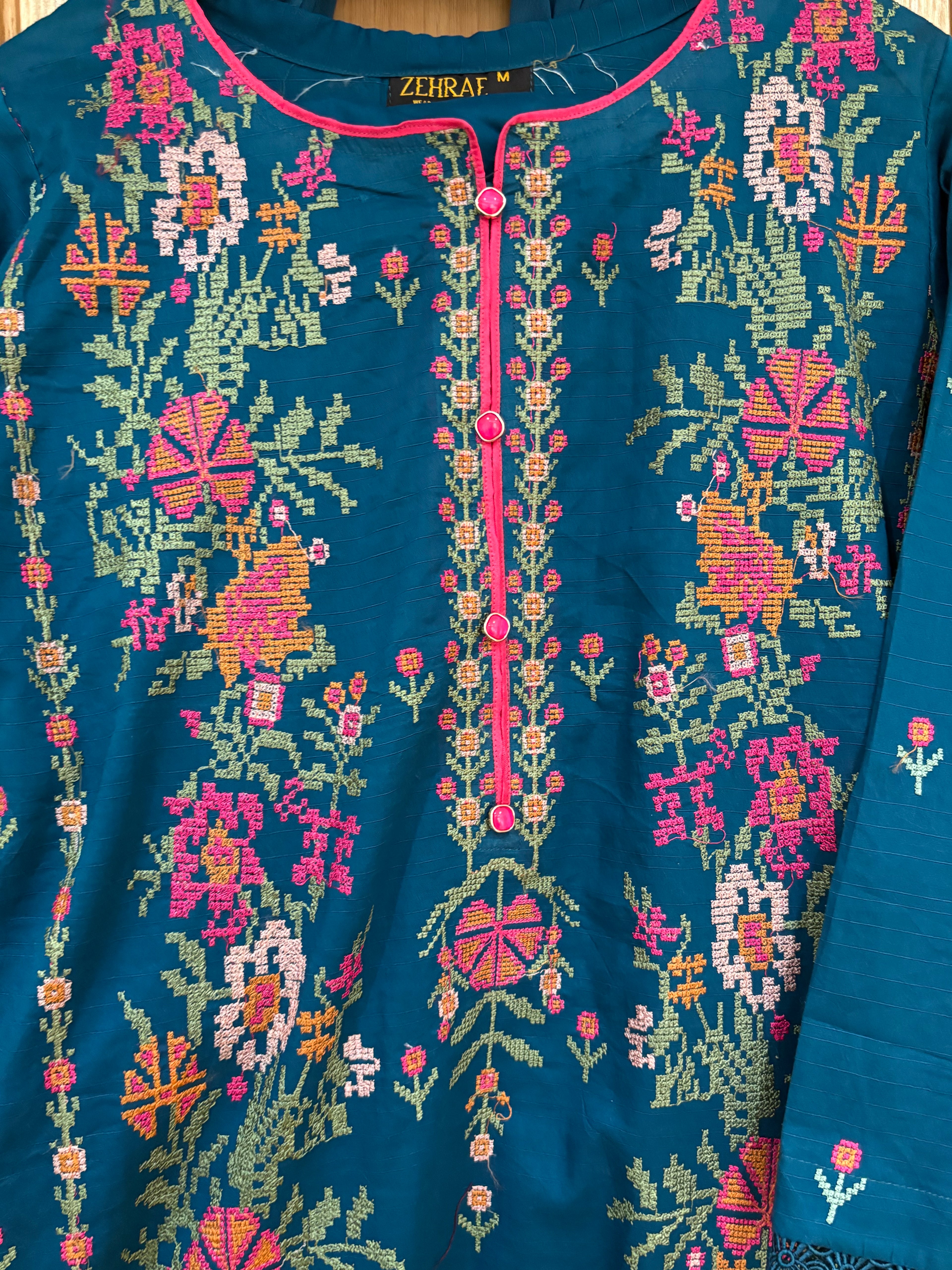 Elegant teal blue 3-piece suit